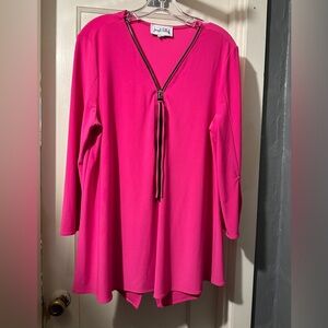 Joseph Ribkoff Top Hot Pink Size 8